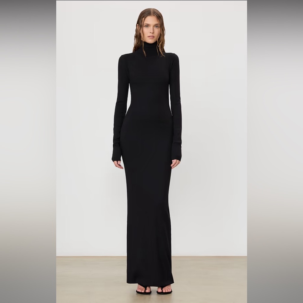 NWT Eterne Long Sleeve Turtleneck Maxi Dress